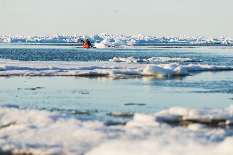 Kayaking in Iqaluit Nunavut