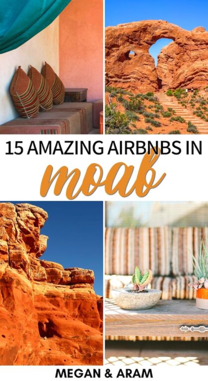 Are you looking for the best Moab Airbnbs for your Utah trip? These are the best Airbnbs near Arches National Park - campers, hot tubs, cottages, and more! | Airbnb Arches National Park | Airbnb Moab | Airbnbs in Moab | Moab where to stay | Moab accommodation | Moab rentals | Moab camping | Moab glamping | Moab Airbnb rentals | Arches National Park glamping | Arches National Park accommodation | Arches National Park camper RV | Arches National Park where to stay