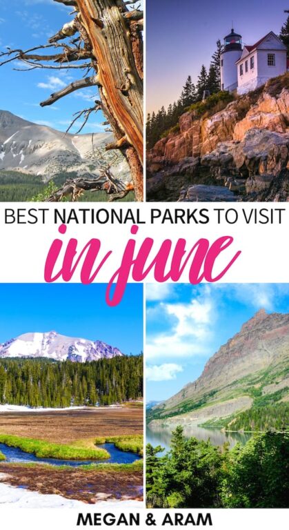 Looking for a good way to start the summer and see some of the best national parks to visit in June? This guide lists our top summer national parks! Learn more! | National parks in June | National parks in summer | Best national parks USA summer | June national parks | USA June destinations | Calfornia national parks in June | USA in June | North America in June | Summer in the USA | Summer in America | US National Parks June