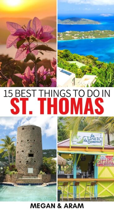 Are you looking for somewhere epic to travel to this year? There are many things to do in St. Thomas that you need to consider it as one of those destinations! | Things to do Virgin Islands | USVI | St. Thomas things to do | What to do on St. Thomas | St. Thomas itinerary | St. Thomas hiking | St. Thomas restaurant | St. Thomas places to visit | Magens Bay | Places to visit US Virgin Islands | St. Thomas travel | Visit St. Thomas | St. Thomas landmarks | St. Thomas attractions 