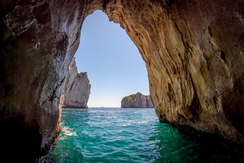 Blue Grotto in Capri Italy