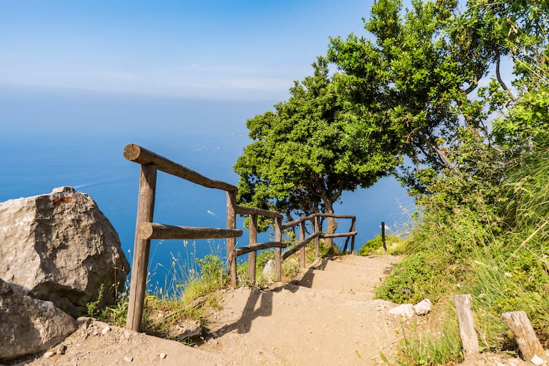 Dievų kelias Amalfio pakrantė Italija
