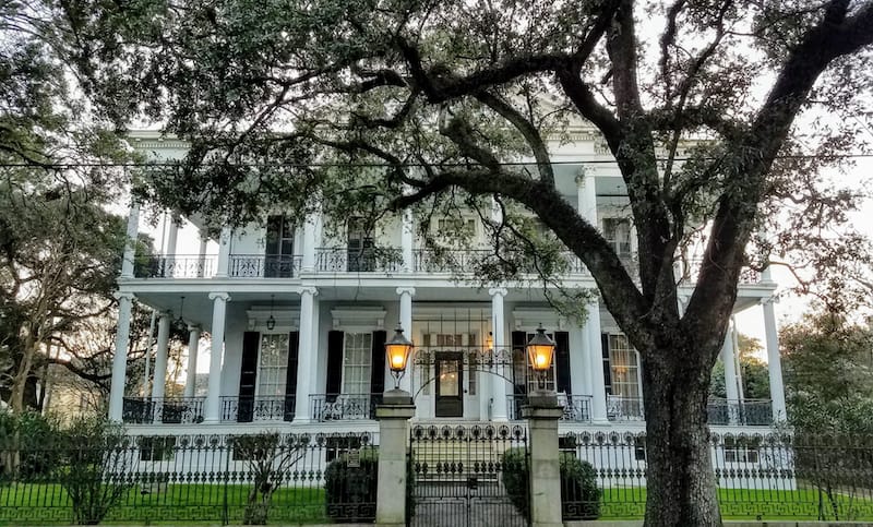 The Garden District in New Orleans