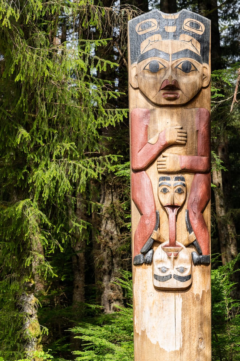 Totem Pole in Sitka Alaska