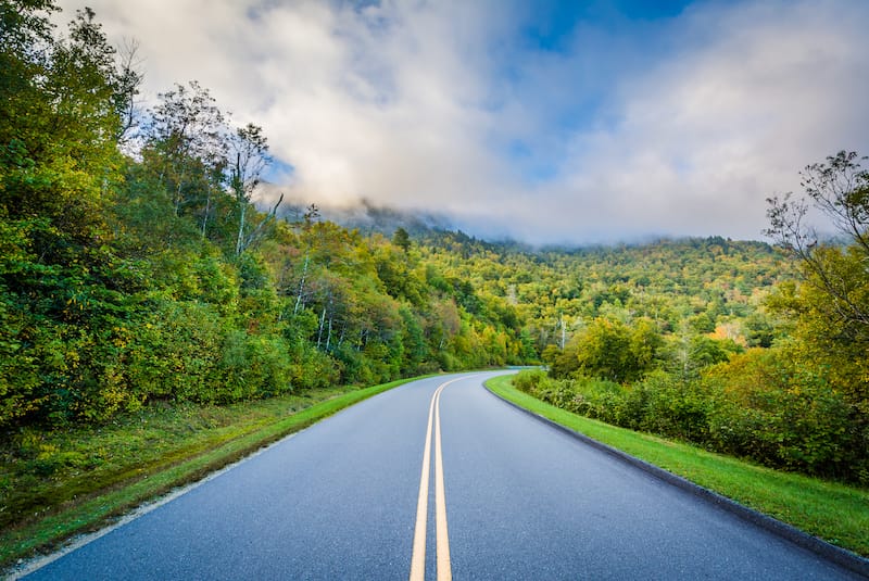 Blue Ridge Parkway in Western NC