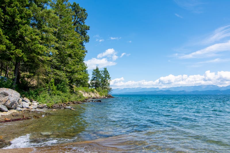 montana famous places to visit Flathead Lake