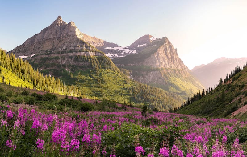 Glacier National Parks - best national parks to visit in July