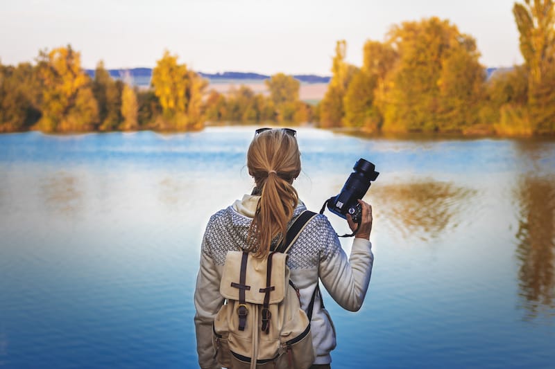 Hiking with a DSLR camera