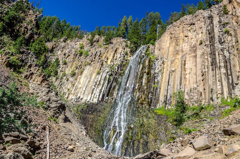 montana famous places to visit Palisade Falls in Hyalite Canyon