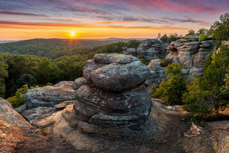 Shawnee National Forest's Garden of the Gods