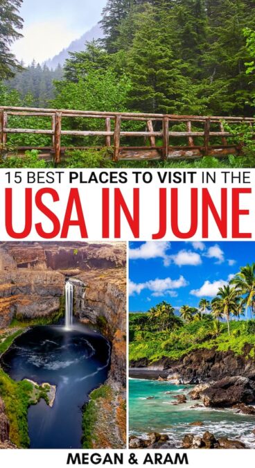 Are you looking for the best places to visit in June in the USA? This guide has you covered - from cities to gorgeous regions and beyond - find out more! | USA in June | USA destinations summer | USA in summer | Best places to visit in USA in summer | Alaska in June | Hawaii in June | California in June | North Carolina in June | Vermont in June | Washington in June | Idaho in June | LA in June | South Carolina in June | Tennessee in June | Ohio in June | Pennsylvania in June | New York in June