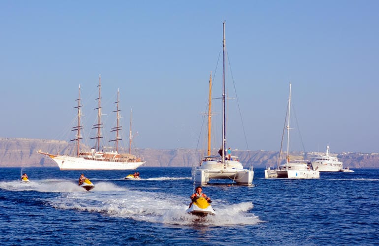 Jet ski tours in Santorini