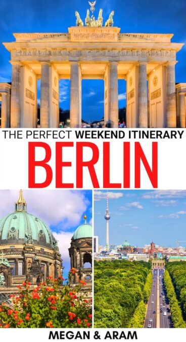 Spending a weekend in Berlin soon? This 2 days in Berlin itinerary will help you make the most of Germany's capital city! It includes things to do and more! | Things to do in Berlin | Itinerary Berlin | 2 days in Berlin | 3 days in Berlin | What to do in Berlin | Berlin city break | Berlin sightseeing | Berlin day trips | Places to visit in Berlin | Where to eat in Berlin | Berlin attractions | Berlin landmarks | Visit Berlin | Travel Berlin | Berlin weekend trip 