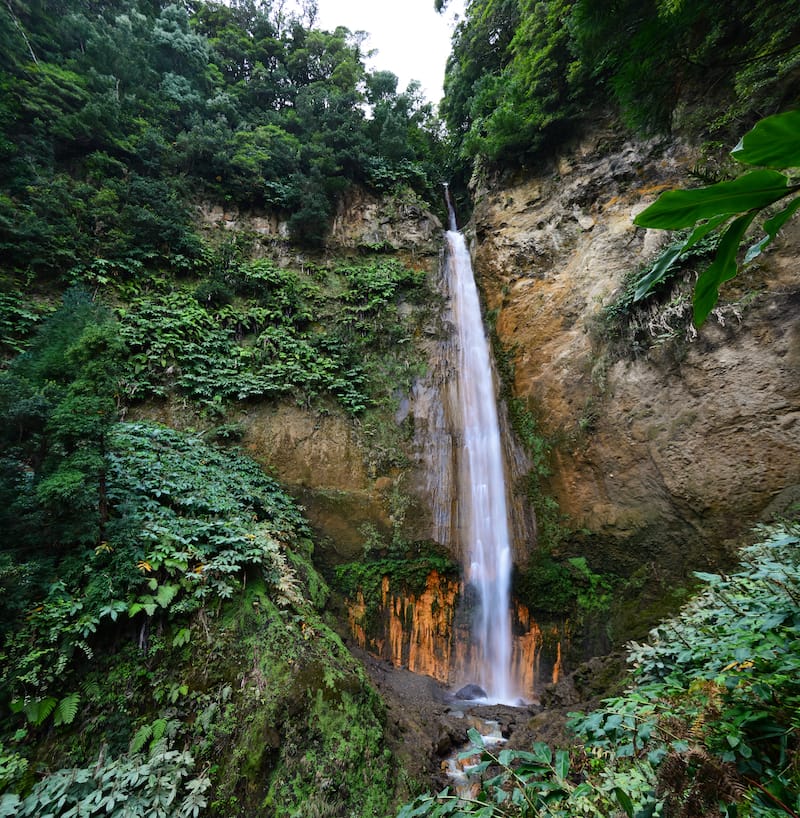 Hot Waterfall of Ribeira Quente 