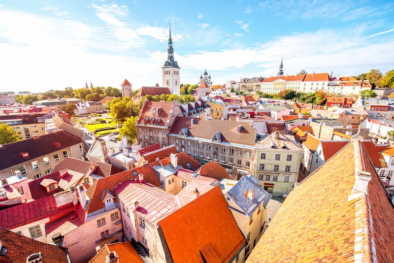 View of Tallinn from Toompea Hill