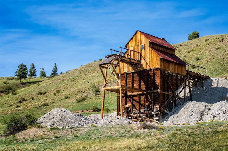 Abandoned mine in Creede, Colorado