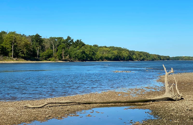 Illinois River in summer