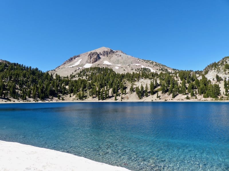 Lassen Peak, Lake Helen at Lassen Volcanic National Park