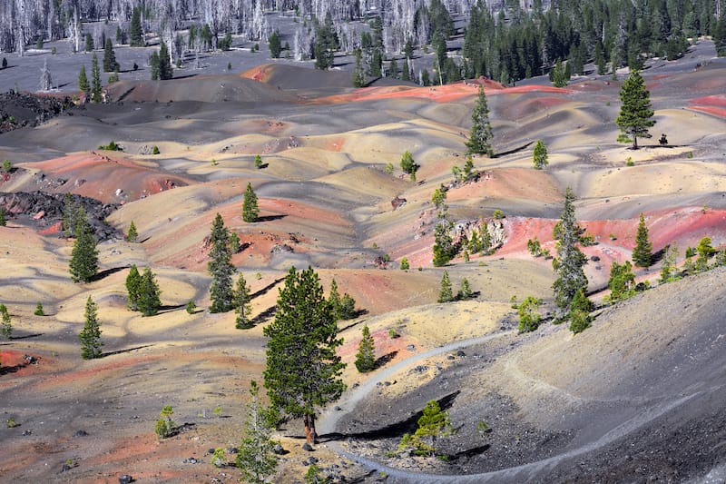 Painted Dunes in Lassen Volcanic National Park