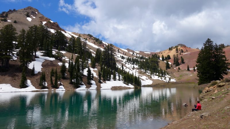 Ridge Lake in Lassen Volcanic National Park