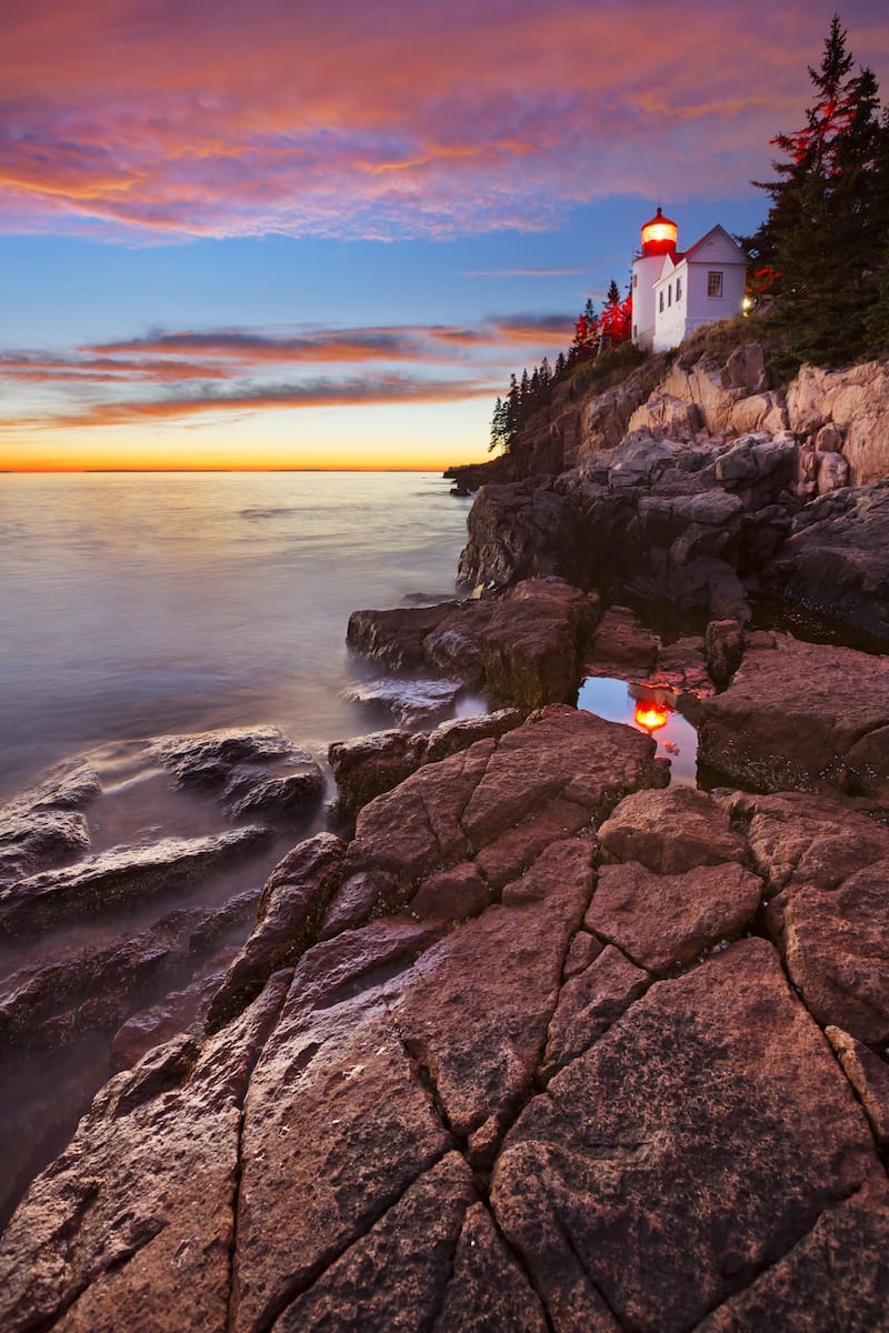 Bass Harbor Head Lighthouse in ME