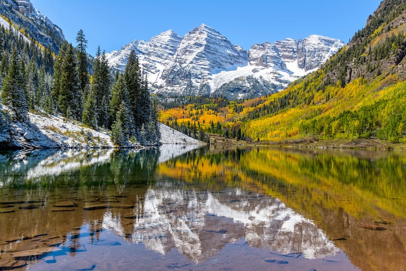 Maroon Bells in White River National Forest