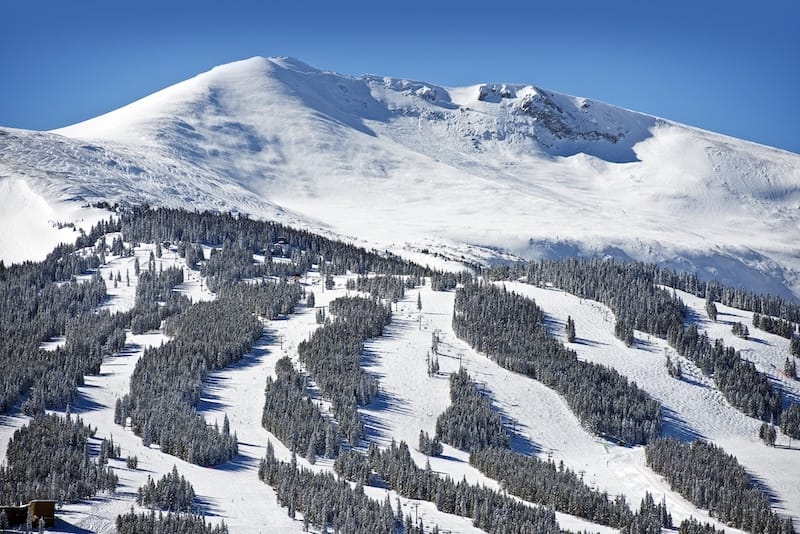 Ski slopes in Breckenridge