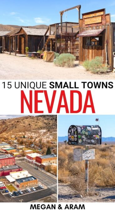 Looking for the best small towns in Nevada? We have you covered! From abandoned ghost towns to mountainous villages, these are the best Nevada small towns. | Places to visit in Nevada | Things to do in Nevada | Nevada ghost towns | Ghost towns in Nevada | What to do in Nevada | Cities in Nevada | Towns in Nevada | NV small towns | Small towns in NV | Nevada itinerary | Nevada road trip | Nevada bucket list