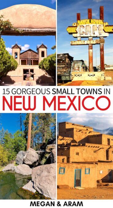 Are you looking for the best small towns in New Mexico for a weekend escape? These are some of the best NM small towns - including ghost and mountain towns! | Places to visit in New Mexico | New Mexico small towns | New Mexico itinerary | New Mexico ski towns | New Mexico mountain towns | New Mexico ghost towns | Things to do in New Mexico | New Mexico attractions | New Mexico landmarks | Reasons to visit Taos | Ruidoso things to do