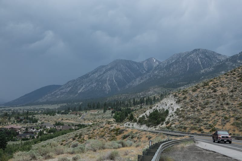 Stormy weather in Genoa, Nevada