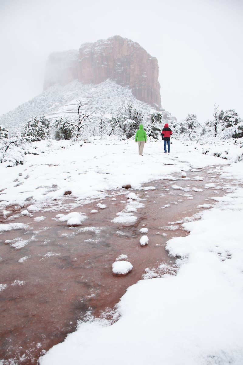 Cathedral Rock in winter