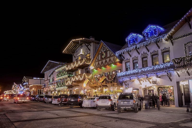 Christmas lights in Leavenworth