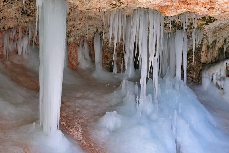 Icicles at Mossy Cave