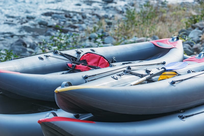 Inflatable kayaking in Sedona