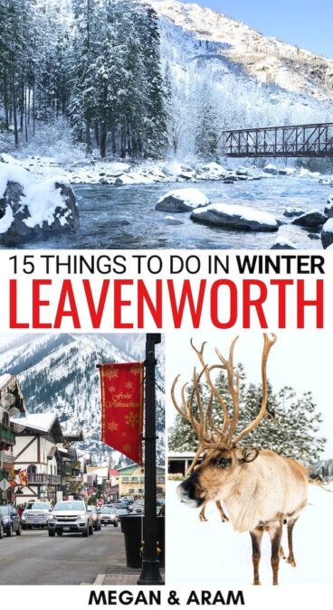 Are you visiting Leavenworth in winter and looking for the best things to do? This guide showcases winter activities, festivals, and much more! Learn more here. | Things to do in Leavenworth in winter | Winter in Leavenworth | Snowshoeing in Leavenworth | Skiing in Leavenworth | Hiking in Leavenworth | Trails in Leavenworth | Leavenworth itinerary | Leavenworth winter travel tips | What to do in Leavenworth | Best places to visit in Washington | Small towns in Washington 