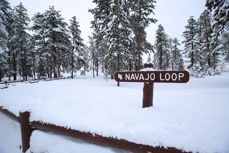 Navajo Loop in winter