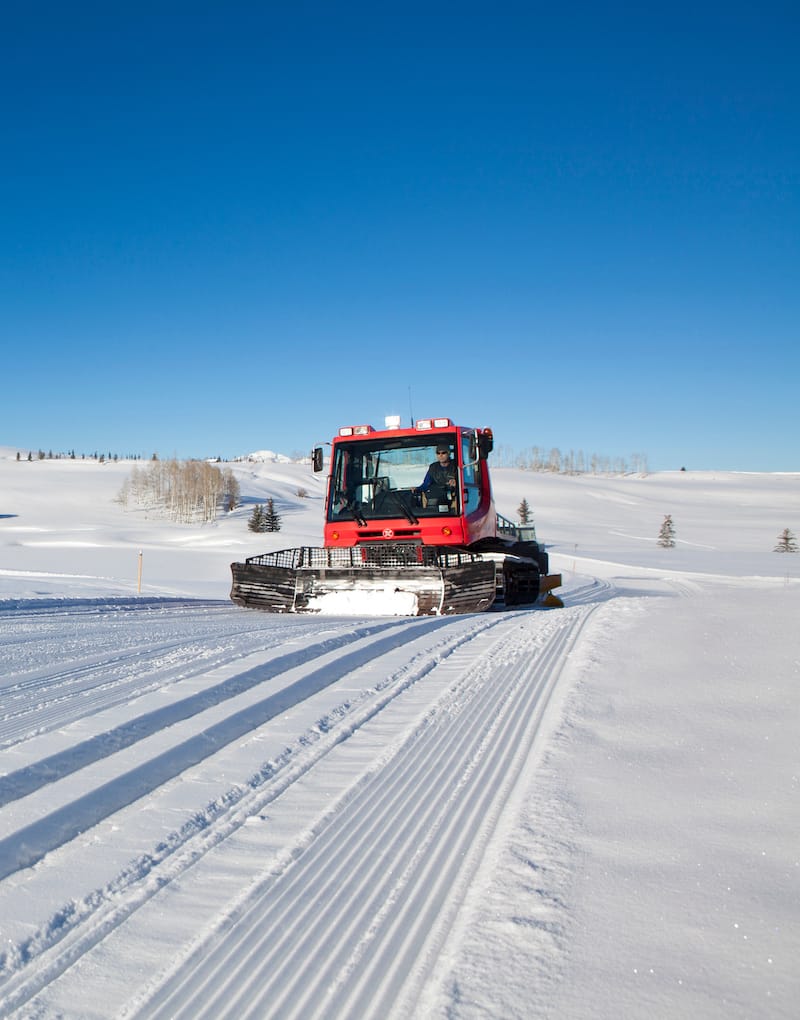 Nordic ski trails being groomed - DBSOCAL - Shutterstock.com