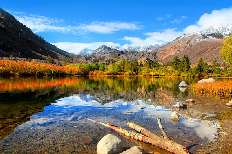 Sabrina Lake near Bishop, CA in October