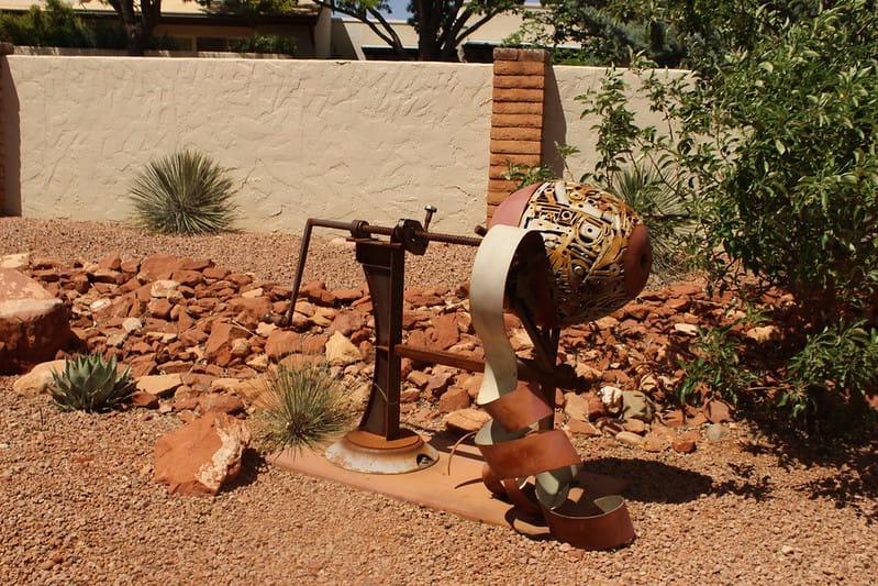 Sculpture near Sedona Heritage Museum via C. Riggle (Flickr CC BY-NC-ND 2.0)