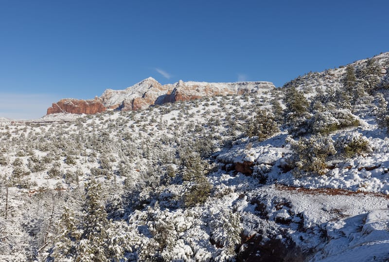 Snow in Sedona