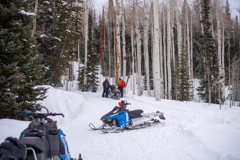 Snowmobiling in Steamboat