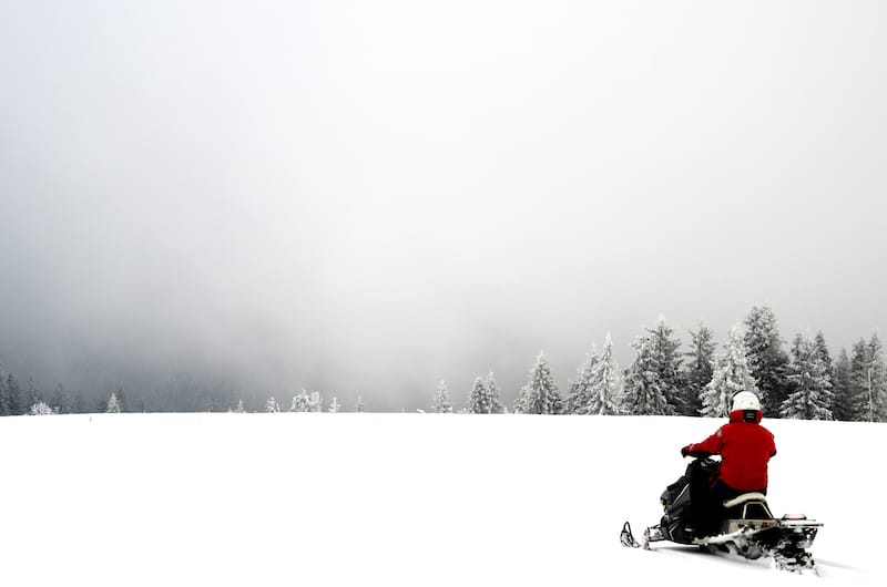 Snowmobiling in Washington