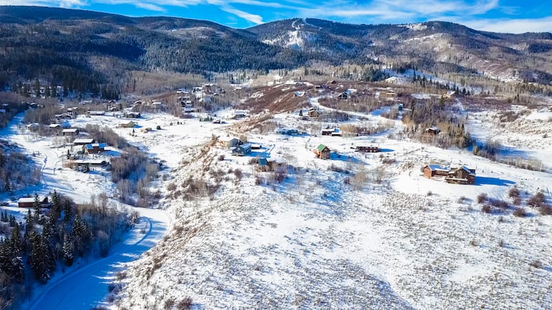 Steamboat Springs from above