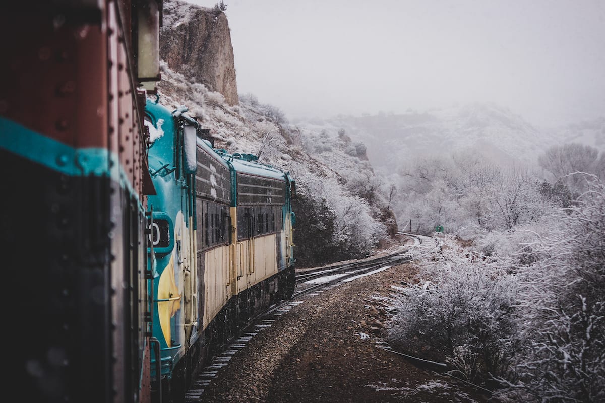 Verde Canyon Railroad in winter