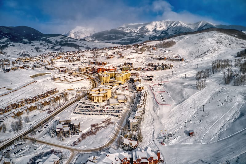 Aerial View of Crested. Butte