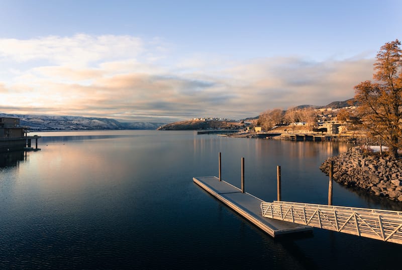 Lake Chelan in winter