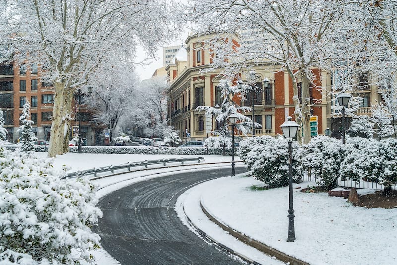 Madrid in winter 