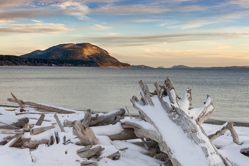 San Juan Islands in winter