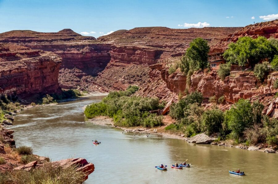 Kayaking on the San Juan River in Utah