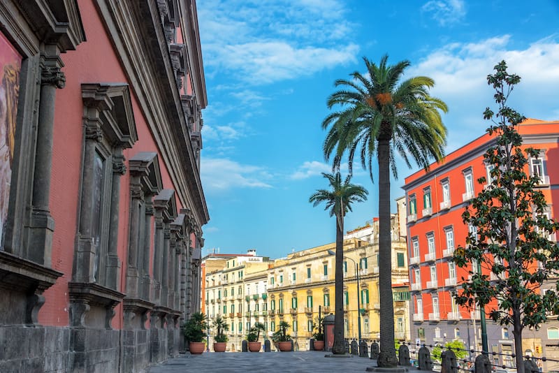 Front of the National Archaeological Museum in Naples